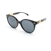 Versace Svarta solglasögon med tillbehör Black, Dam