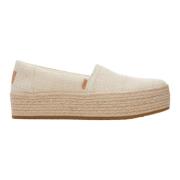 Toms Creme Loafers för Valencia Stil Beige, Dam