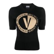 Versace Jeans Couture Svart Tröja Black, Dam