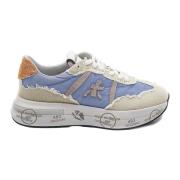 Premiata Retro Beige Sneakers Multicolor, Dam