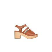 Sessun High Heel Sandals Brown, Dam