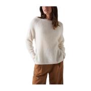 Salsa Round-neck Knitwear White, Dam