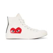 Comme des Garçons Play Stora Hjärta High Top Sneakers White, Herr