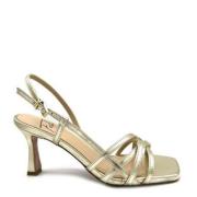 Roberto Festa Laminerad platina sandal Gray, Dam