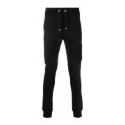 Balmain Fluo Logo Sweatpants Black, Herr