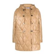 Ganni Down Jackets Beige, Dam