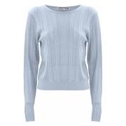 Kocca Round-neck Knitwear Blue, Dam