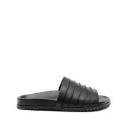 Rick Owens Flat Sandals Black, Herr