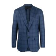 Brioni Blå Casual Plume Blazer Blue, Herr