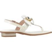 Hispanitas Stiliga Platta Sandaler White, Dam