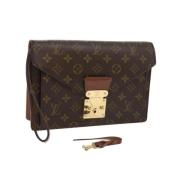 Louis Vuitton Vintage Pre-owned Canvas handvskor Brown, Dam