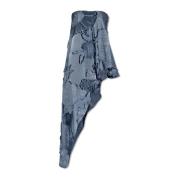 Etro Asymmetrisk axelbandslös topp Blue, Dam