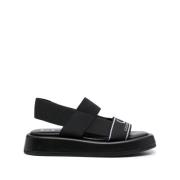 Casadei Flat Sandals Black, Dam