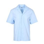 Mauro Grifoni Short Sleeve Shirts Blue, Herr