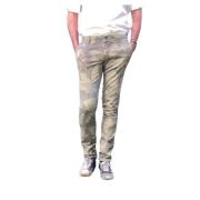 Mason's Blommig Rak Chino Byxa Beige, Herr