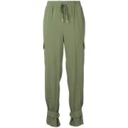 Twinset Tapered Cargo Byxor Green, Dam