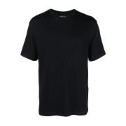 Giorgio Armani T-Shirts Blue, Herr