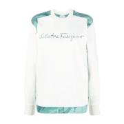 Salvatore Ferragamo Vit Casual Sweatshirt White, Dam