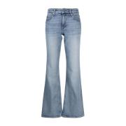 Ganni Straight Jeans Blue, Dam