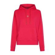 Tommy Hilfiger Avslappnad Hoodie i Pink Splendor Pink, Dam