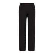 LauRie Wide Trousers Black, Dam