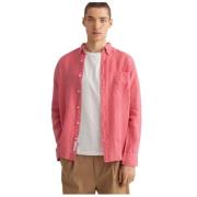 Gant Vanlig Linneskjorta Pink, Herr