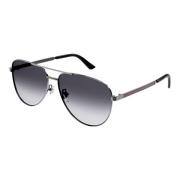 Gucci Gunmetal Grey Shaded Solglasögon Gray, Herr