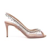 Aquazzura Flat Sandals Pink, Dam