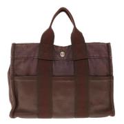 Hermès Vintage Pre-owned Canvas handvskor Brown, Dam