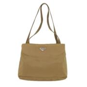 Prada Vintage Pre-owned Tyg prada-vskor Beige, Dam