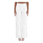 Purple Brand Straight Jeans White, Dam