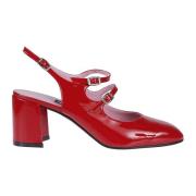 Carel Rouge Slingback Sandaler Red, Dam