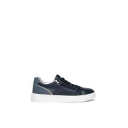 Nerogiardini Blå Mocka Läder Sneakers Blue, Herr