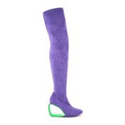 United Nude Over-knee Boots Purple, Dam