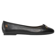 Ralph Lauren Svarta platta skor Black, Dam