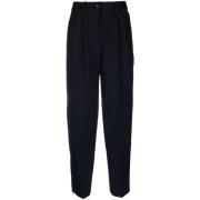 Tommy Hilfiger Straight Trousers Blue, Dam