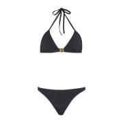 Balmain B triangel bikini Black, Dam