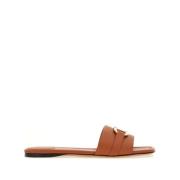 Salvatore Ferragamo Sliders Brown, Dam