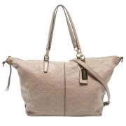 Coach Pre-owned Pre-owned Laeder totevskor Beige, Dam