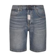 Philipp Plein Blå Jeansshorts Blue, Herr