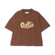 Bonsai Broderad Mörkbrun Bomull T-shirt Brown, Herr