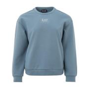 Emporio Armani EA7 Snygga Sweatshirts för Män och Kvinnor Blue, Dam