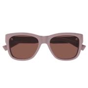 Saint Laurent Rund Vintage Stil Solglasögon SL 674 Pink, Unisex