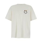 Bluemarble Vit Smiley T-shirt White, Herr