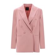 Pinko Rosa Satinblazer - Damkläder Pink, Dam