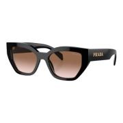 Prada Kvinnors Fyrkantiga Solglasögon Brun Gradient Black, Dam