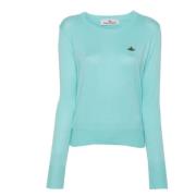 Vivienne Westwood Round-neck Knitwear Blue, Dam