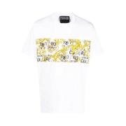 Versace Jeans Couture Barock Vit T-shirt White, Herr