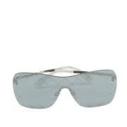 Chanel Vintage Pre-owned Acetat solglasgon Gray, Dam