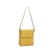 Louis Vuitton Vintage Pre-owned Laeder axelremsvskor Yellow, Dam